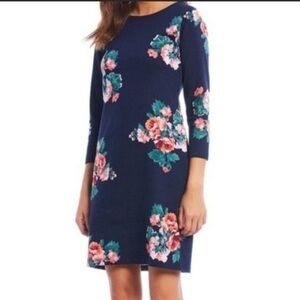 Joules Navy Rose Rivera Dress US Sz: 12